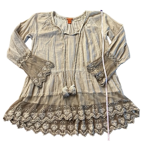 SCULLY WOMENS LIGHTWEIGHT FLOWY SOFT LONG SLEEVE BLOUSE - Picture 6 of 10